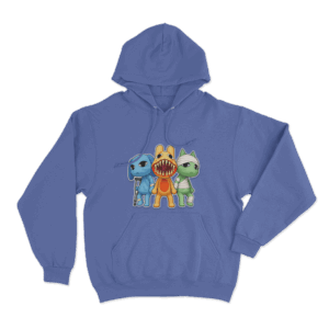 The Injured Trio Hoodie Blue