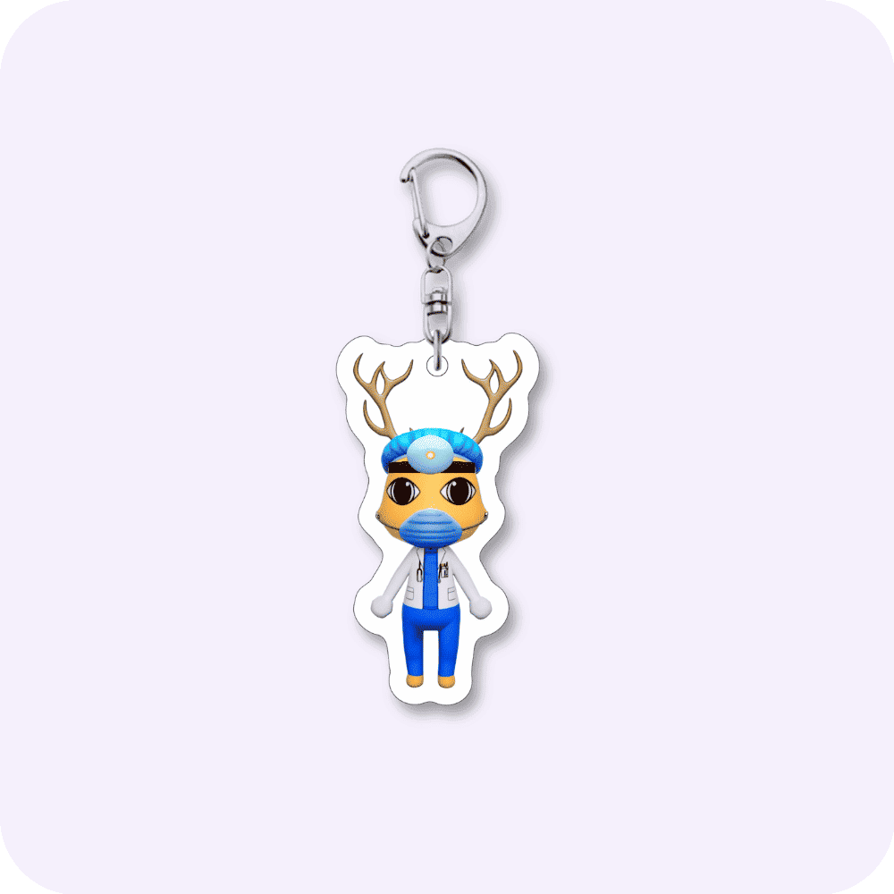 Dr. Harlow Animal Hospital keychain Dr. Harlow Animal Hospital keychain