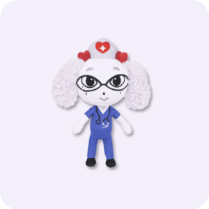 Fluffy Nurse Animal Hospital Plush