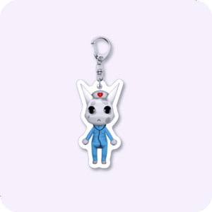 Head Nurse Animal Hospital keychain